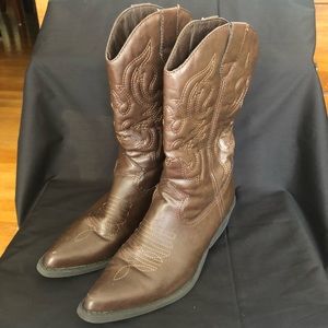 Rampage Womens Cowboy Boots, size 8